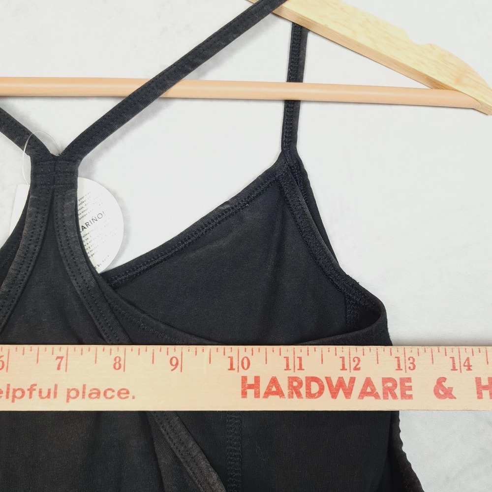 OFFLINE By Aerie Romper Womens XS Black V Neck Strappy Jersey Pockets One Piece - Picture 10 of 16